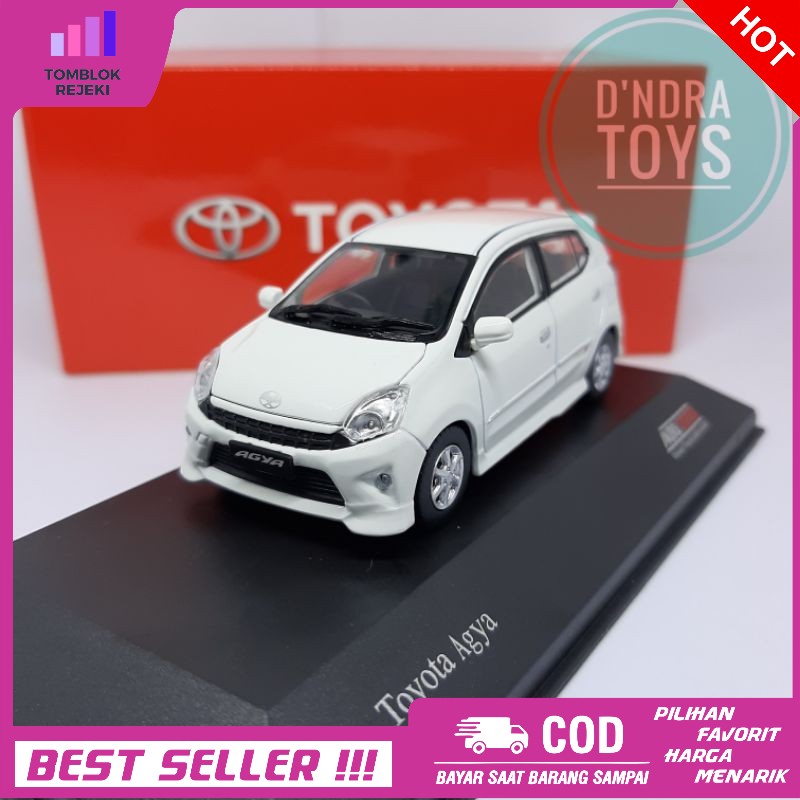 Diecast Mobil Toyota Agya Dealer Box Auto 2000 - Miniatur Mobil /Koleksi /Hobi/ Mainan