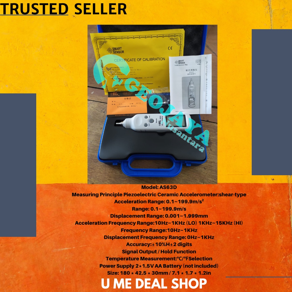 SMART SENSOR VIBRATION METER AS63D