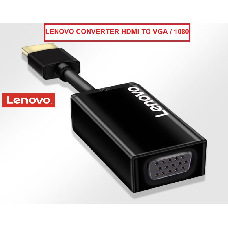 Lenovo Converter HDMI to VGA Konverter HD Video Adapter Original