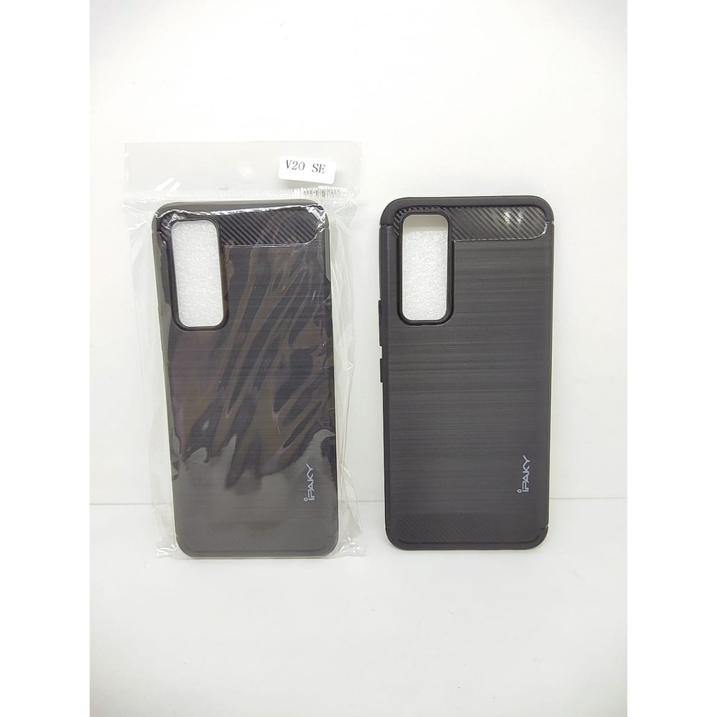 Case Slim Fit Carbon Vivo V20 SE 6.44 inchi Softshell Fiber Multi Carbon