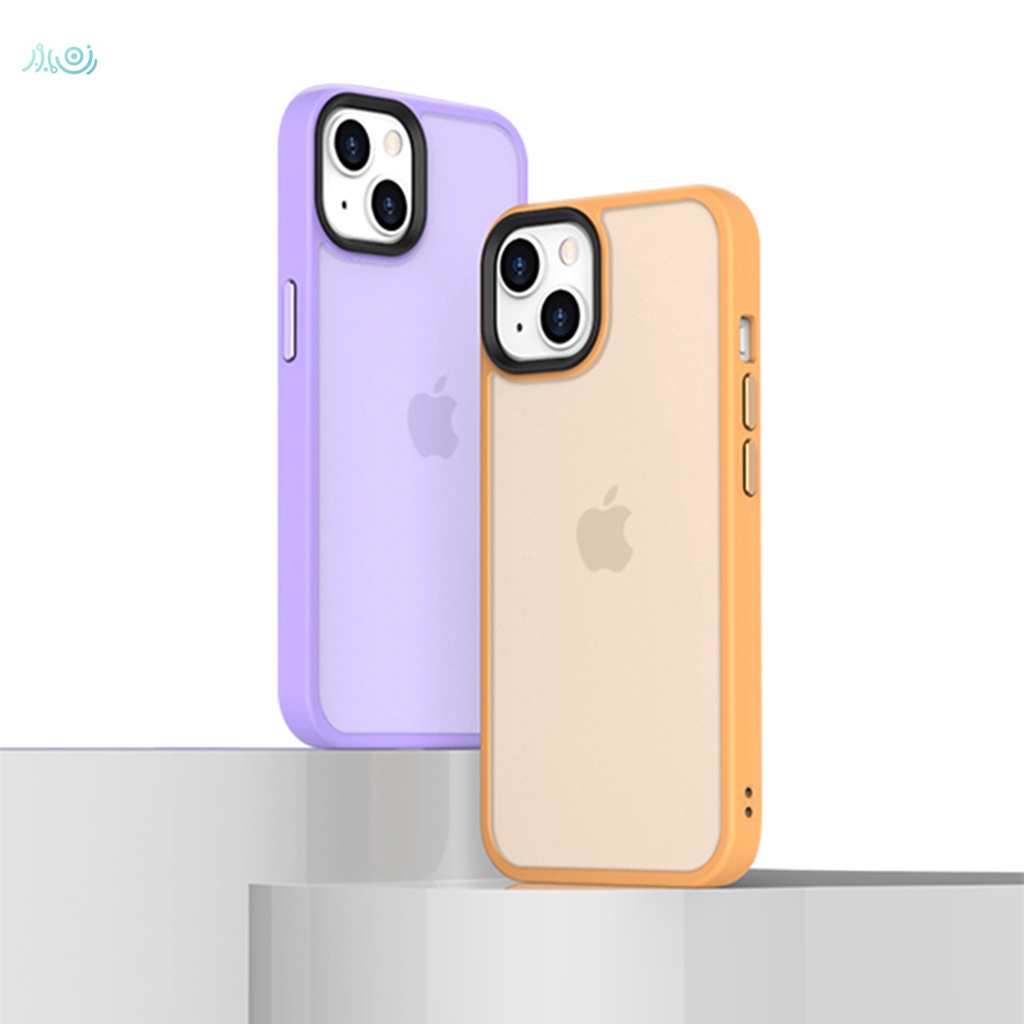 Case Silikon Matte 2 In 1 Tahan Banting Dengan Tombol Metal Untuk Iphone 13 Pro Max 11 12 Pro Max