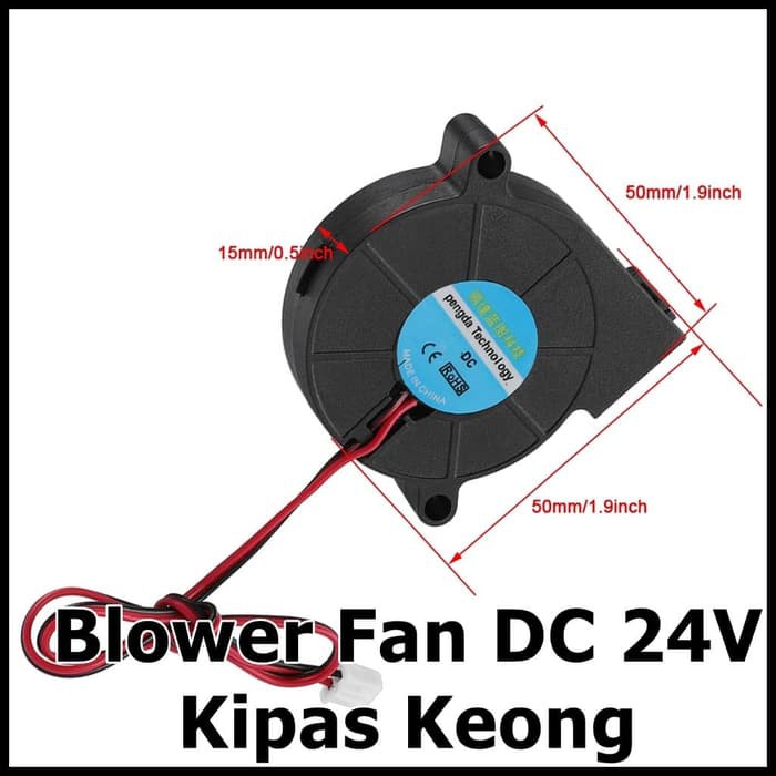 Mini Blower Fan DC 24V Kipas Keong Brushless Cooler Angin 24 Volt