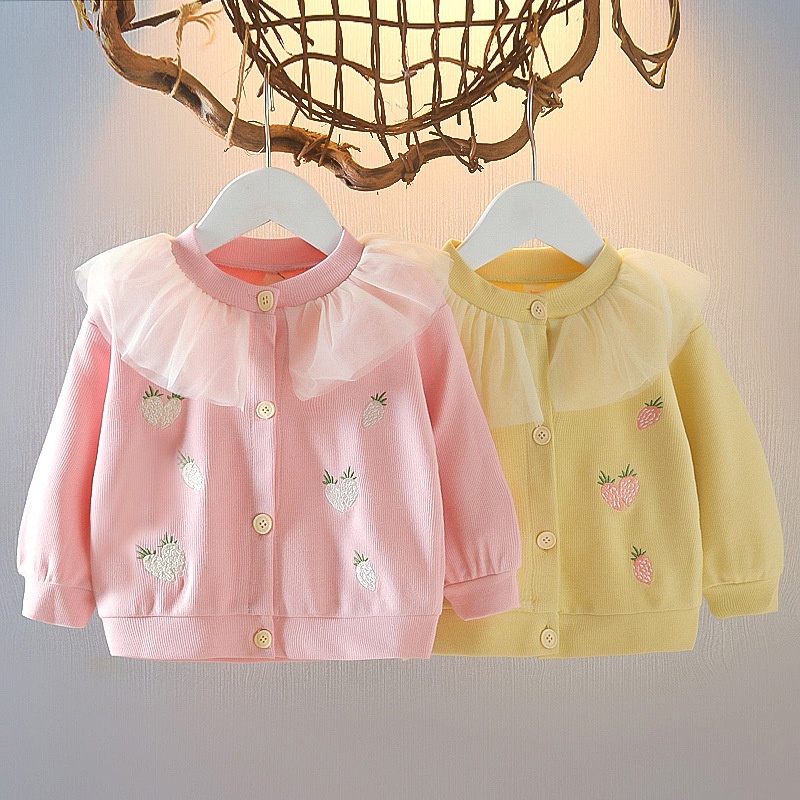 CHUBBI 2 Sweater/Cardigan Anak Bayi Perempuan Rajutan Fruit