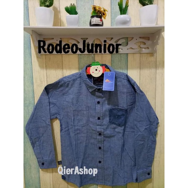 Atasan kemeja panjang anak laki laki rodeo junior/that's donald