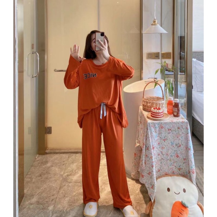 JC- Stelan Import Oversize Premium PP / Stelan piyama import Panjang  / piyama Korea Bigsize Import-Nice Korea Bata PP