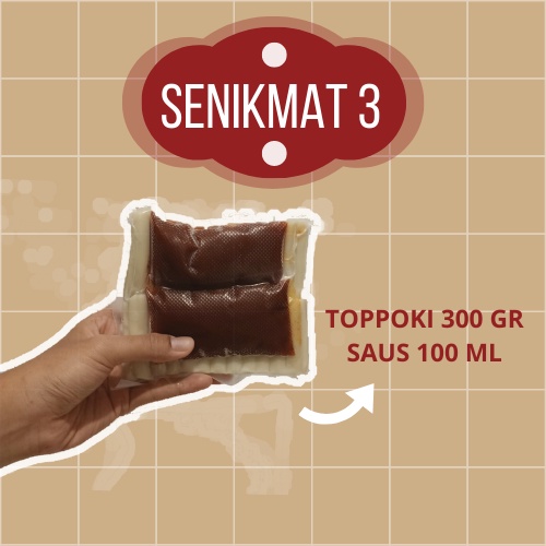 

Topokki / Topoki / paket topoki saos / paket sendiri / Camilan Korea Halal / Senikmat 3