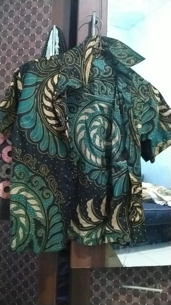 Couple Ayah&anak - Batik Atasan Pria -batik Couple Keluarga Motif Puser