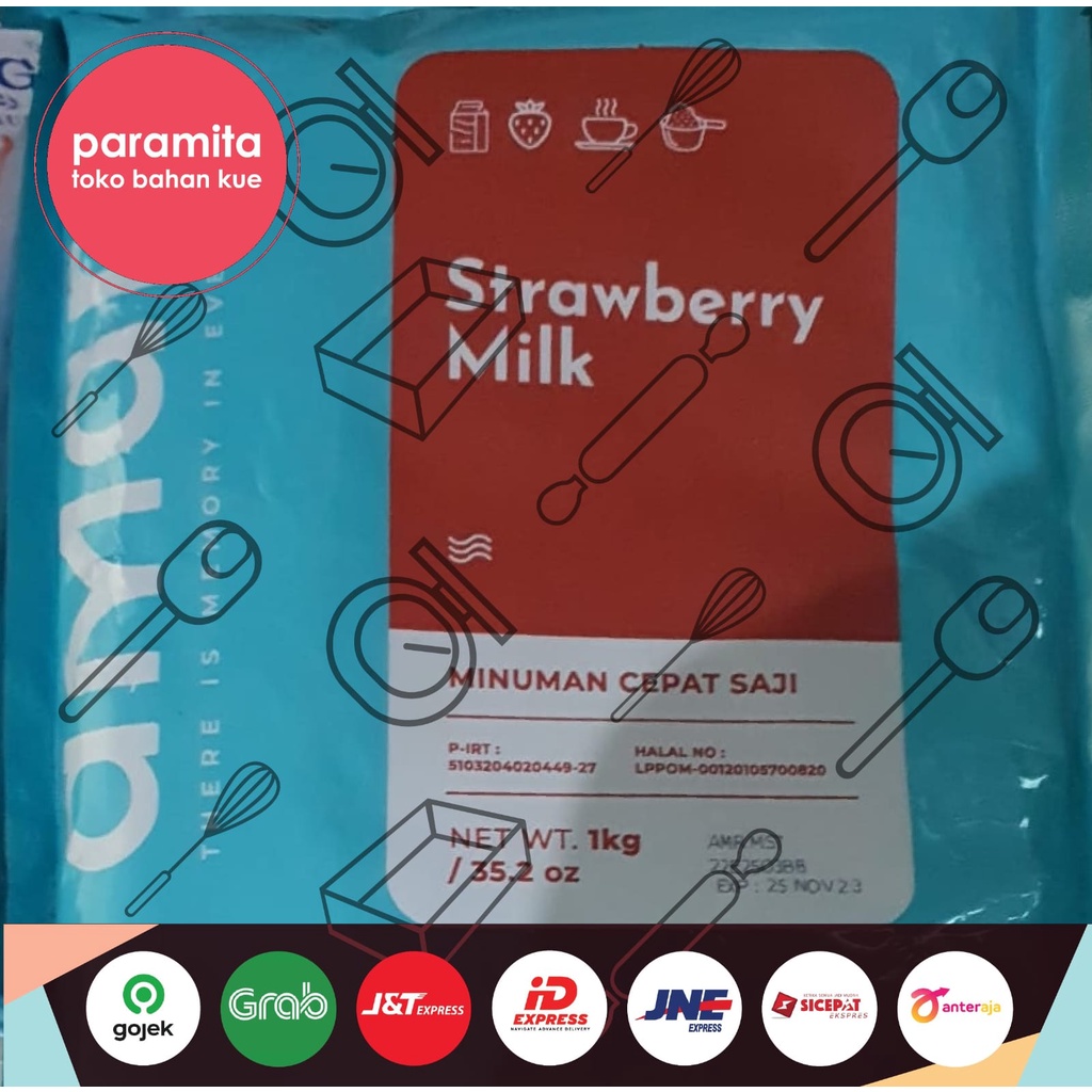 Amare Minuman Cepat Saji 1 kg Rasa Dark Choco / Mochacinno / Strawberry Milk / Taro