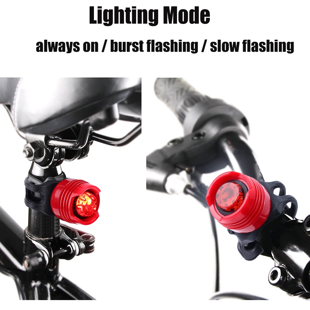 Ruby Lampu Belakang Sepeda Gunung / MTB Anti Air Bahan Silikon