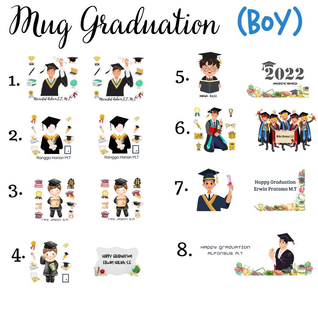 MUG Graduation Request nama |FREE DESIGN dan BOX