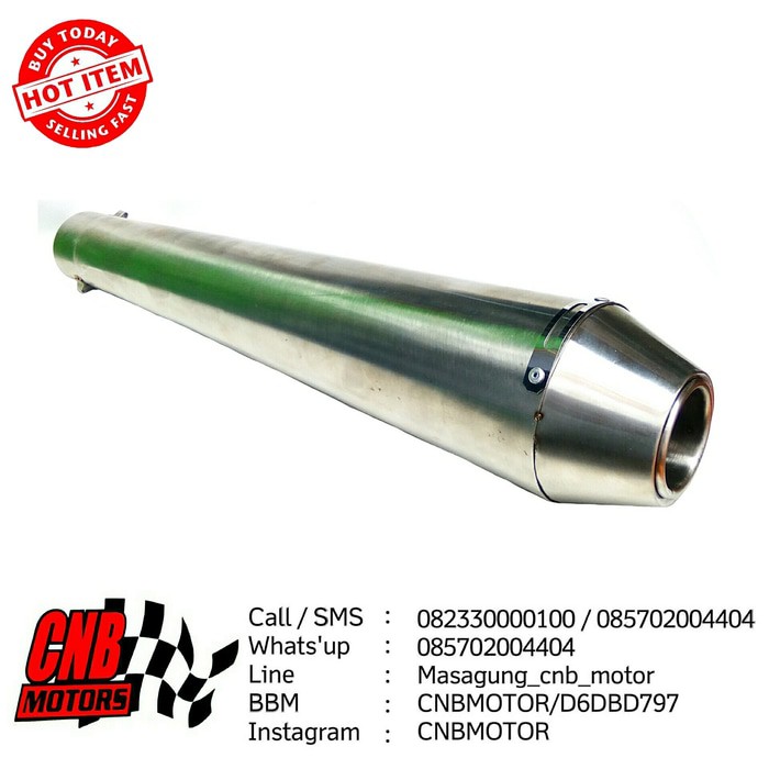 Knalpot Stainless Custom Jap Japstyle CB GL Megapro Tiger