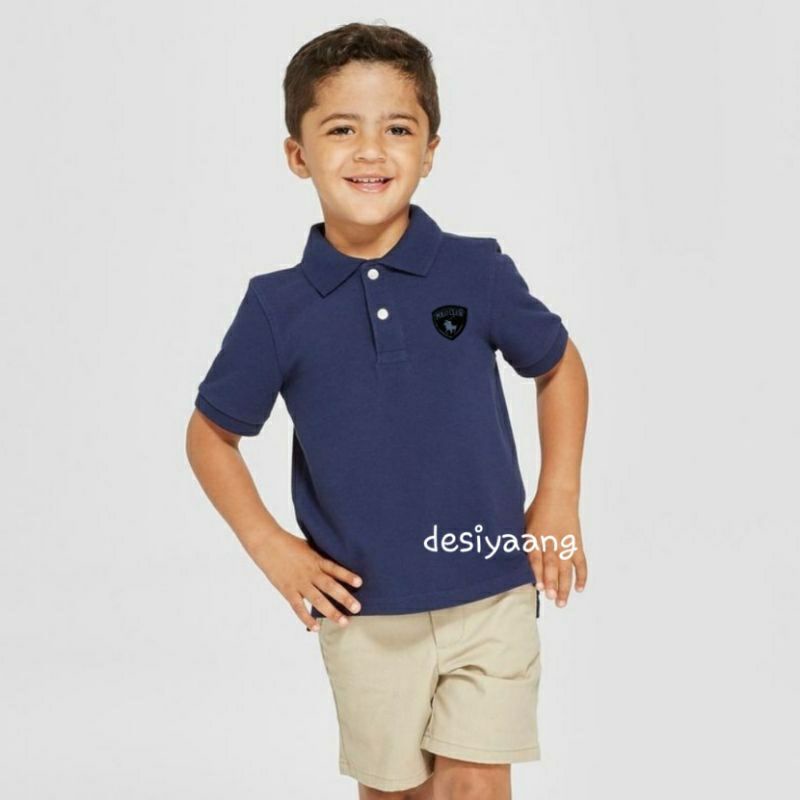 Setelan Anak Laki Laki Size M(5-6tahun) Polo Berkerah Celana Pendek Chinos