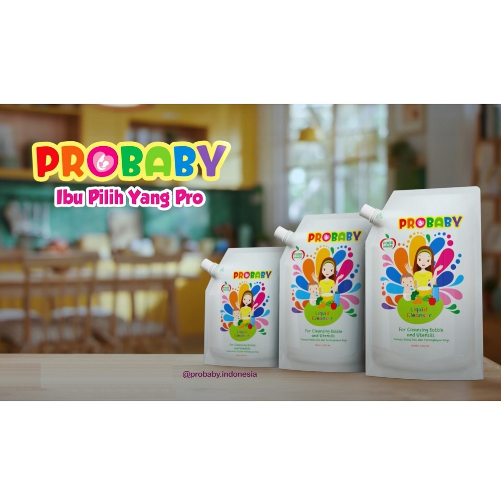 Probaby 450ml Liquid Cleanser Sabun Pencuci Botol Peralatan Bayi Food Grade