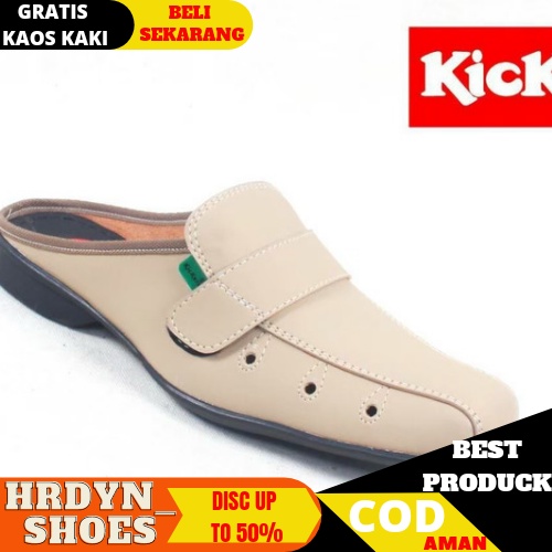 (PROMO) Sepatu Sandal Kulit Kickers Bustong / Tutong Asli Kulit REALPICT