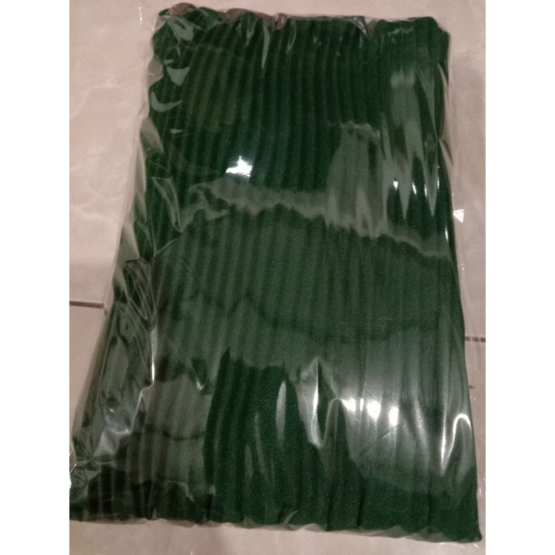 Pasmina Plisket / Pleated Shawl Plisket Duyung-hijau botol