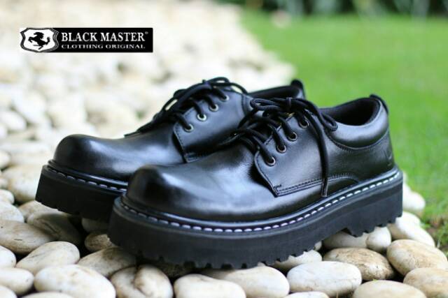 FULL LEATHER SEPATU LOW BOOT KULIT ASLI BLACKMASTER UNDERGROUND ORIGINAL