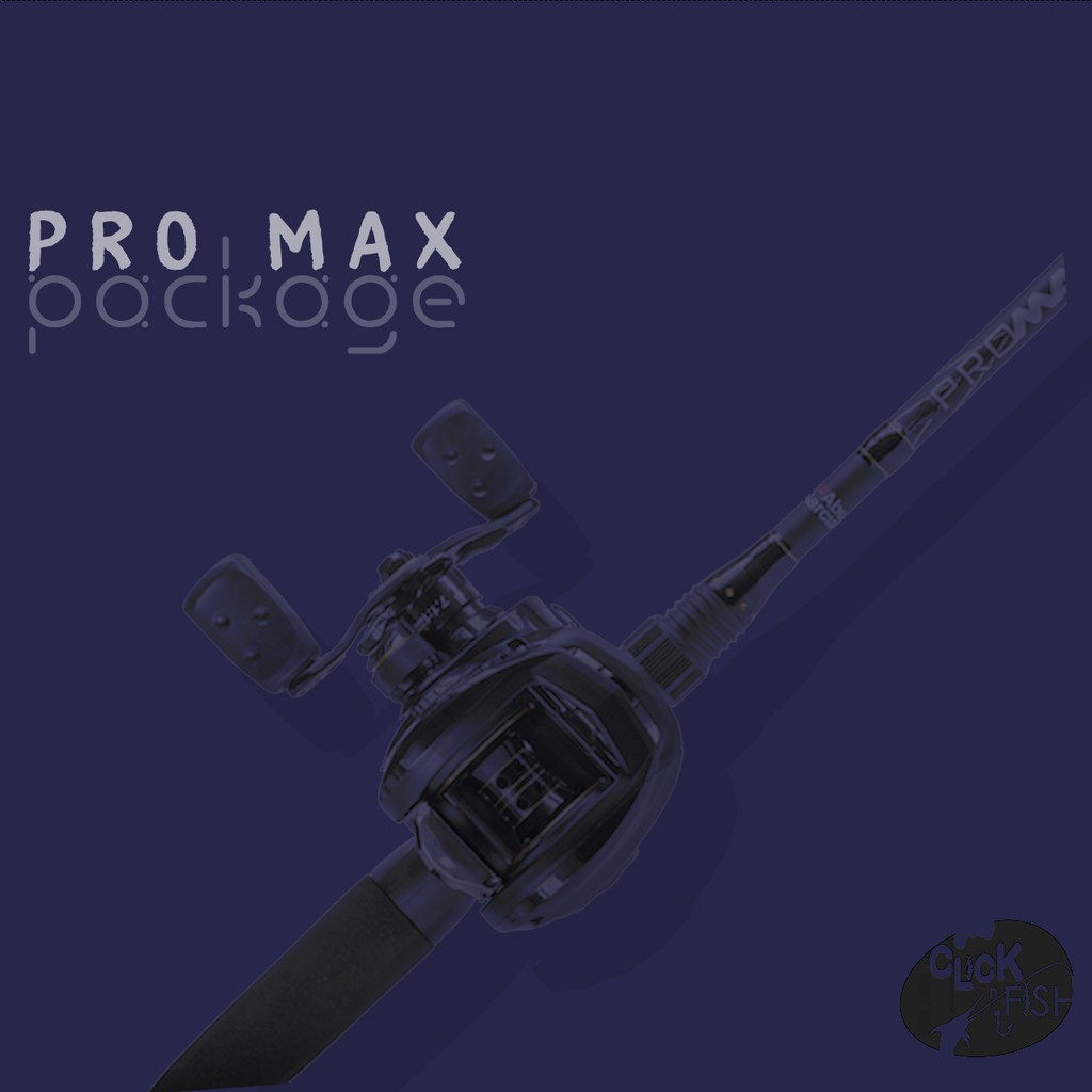 PROMO Paket Pancing BC Abu Garcia PROMAX ROD + REEL (Baitcasting game) Promax 3L + Joran Pro Max 662