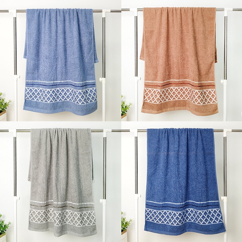 Handuk mandi katun Ukuran 70x140cm /handuk dewasa besar Daya Serap Yang Bagus (100% Cotton)  (H101E)