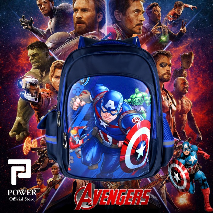 Tas Anak Ransel Sekolah SD Tas Sekolah Cowok Ransel Anak Laki Import - Avenger
