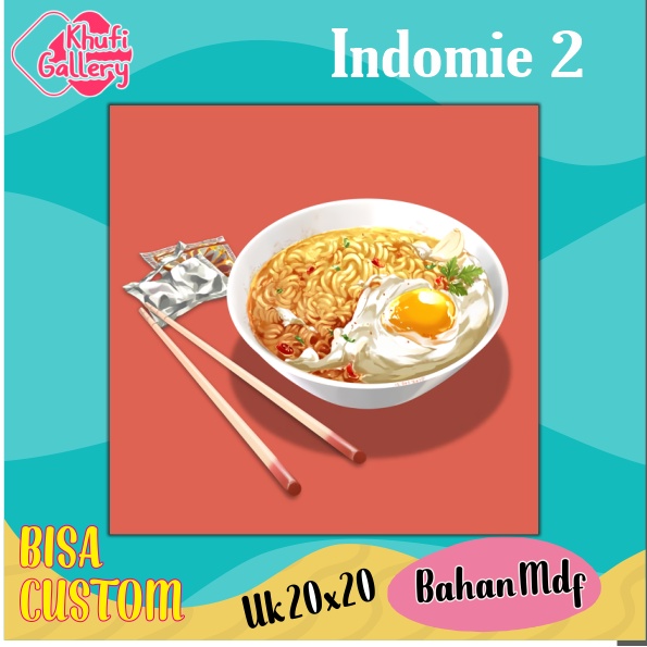 Khufi Gallery Hiasan Dinding makanan Indomie
