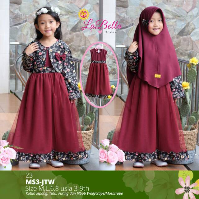 Gamis anak 3-9tahun