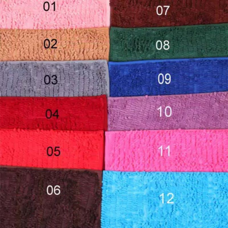 Termurah Keset Cendol Microfiber Anti Slip (Bisa Pilih Warna)