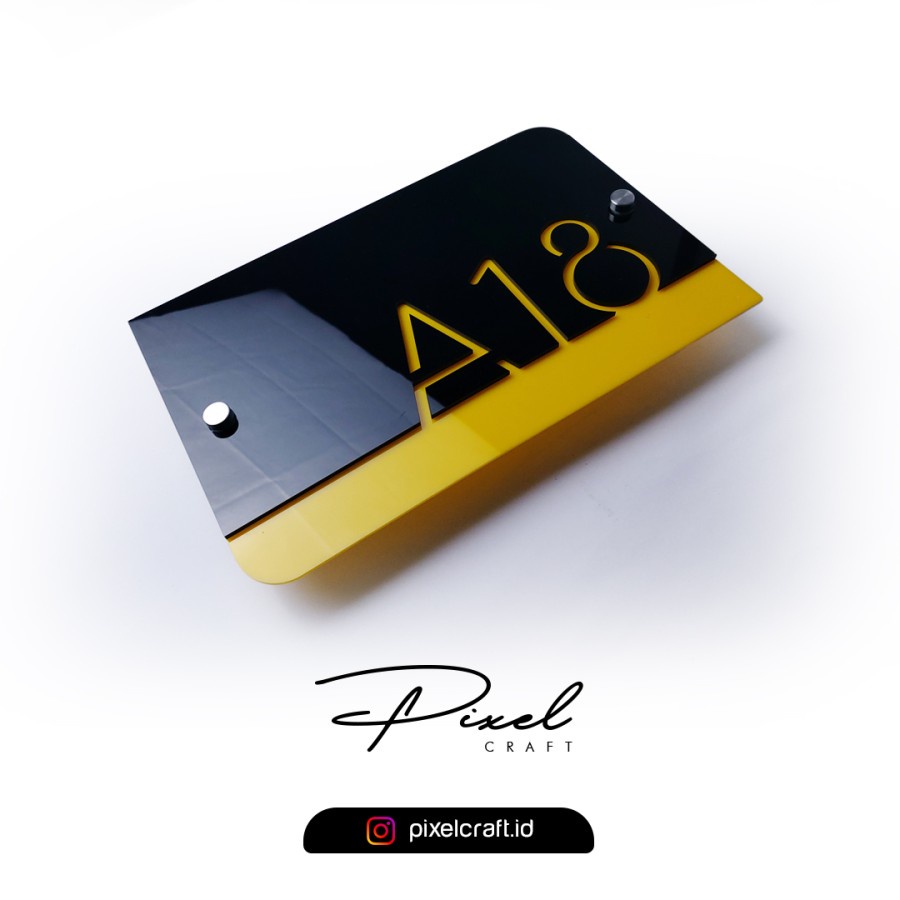 Nomor Rumah Modern Akrilik / Acrylic