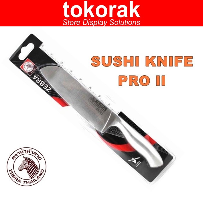 ZEBRA SUSHI KNIFE PRO 7 INCH 100249 PISAU SUSHI PISAU DAPUR STAINLESS