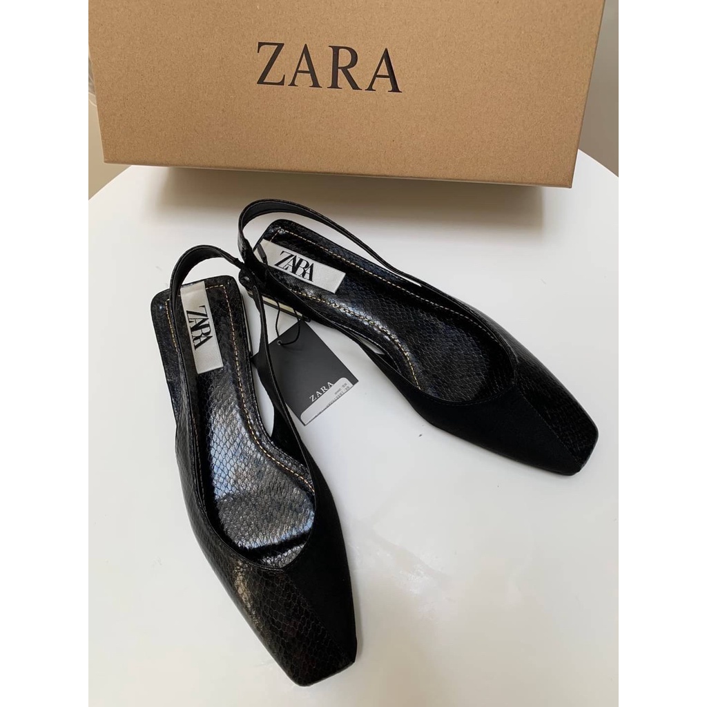 ZARA SLINGBACK FLAT SHOES 095