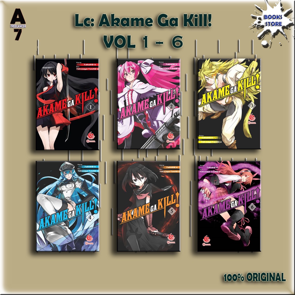 Jual Komik Akame Ga Kill Volume 1 - 6 ( Lc: Akame Ga Kill! ) | Shopee ...