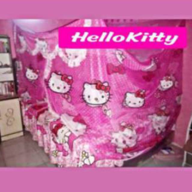 Kelambu kotak hello Kitty