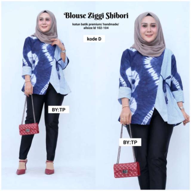 Blus ziggy shibori