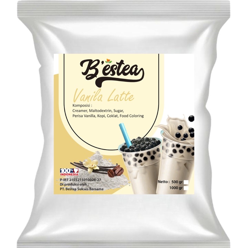 Bubuk Minuman Rasa Vanilla Latte Reguler 500 gram Powder Drink