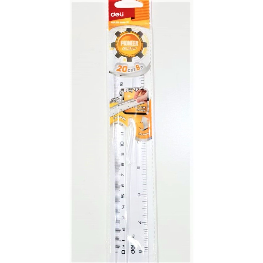 

PENGGARIS 20 CM GAGANG HANDLE PEGANGAN G-016 MISTAR PLASTIK TEBAL DELI DRAFTING RULER