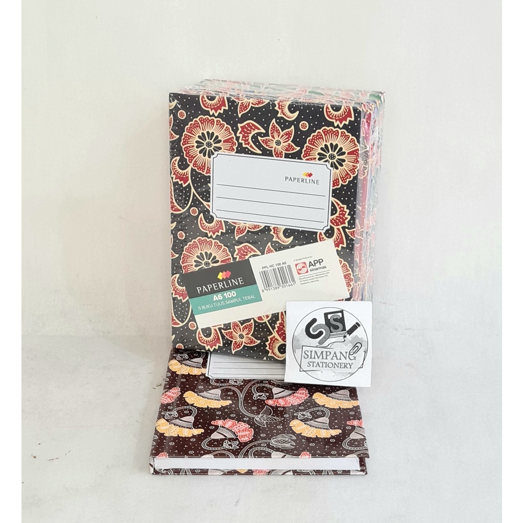 

Buku Hard Cover Paperline A6 100/bj