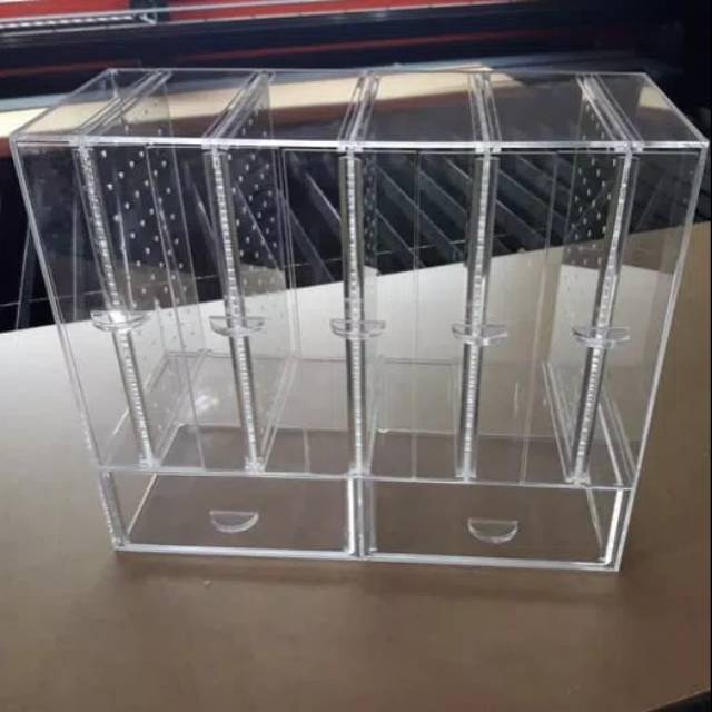 Rak kosmetik akrilik giwang,tempat anting acrylic
