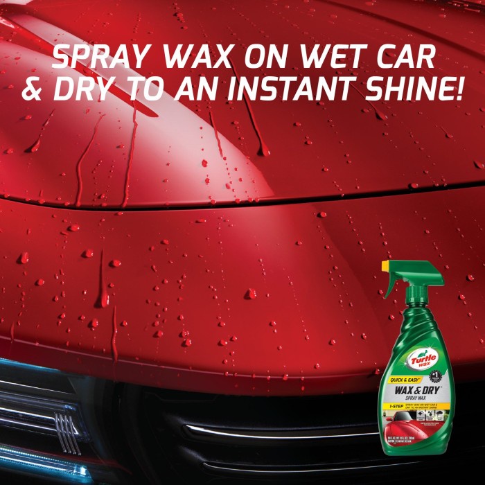 Turtle Wax Wax &amp; Dry Spray Wax 769 ml Quick &amp; Easy Pengkilap Cat Mobil