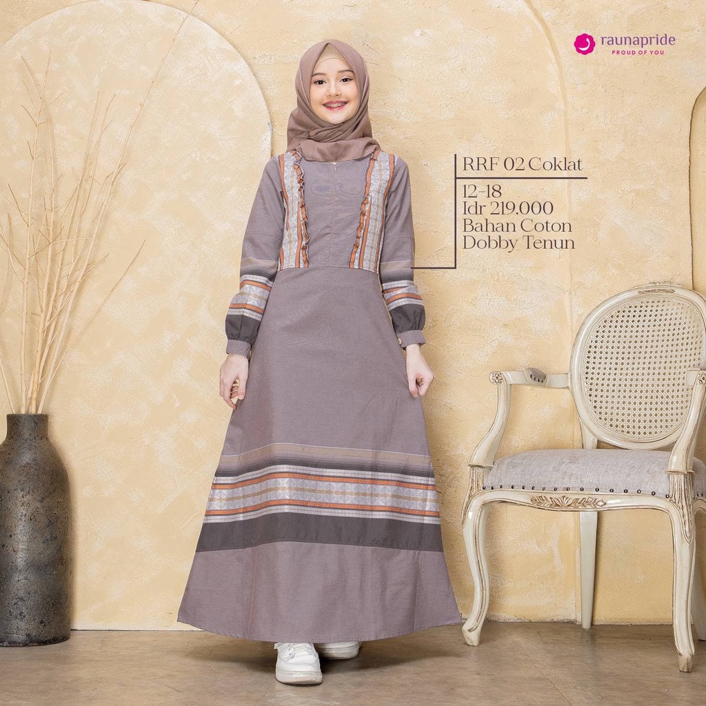 Rauna Sarimbit Keluarga / SR-02 Coklat / Fashion Muslim