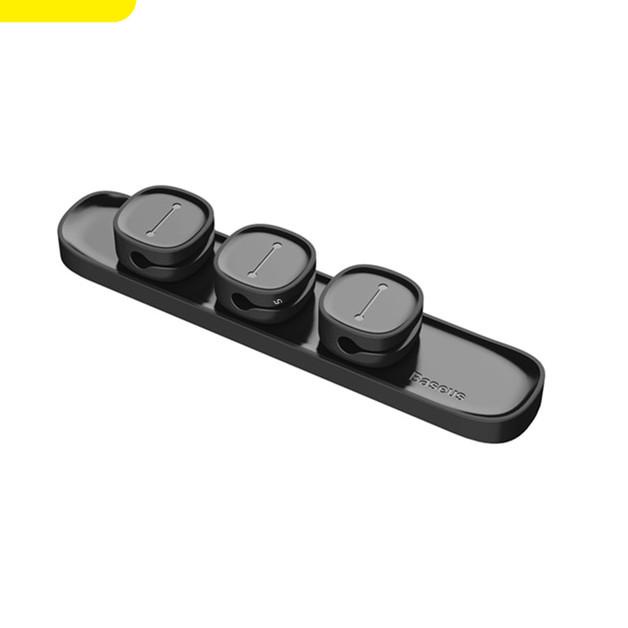 

➢ BASEUS KABEL KLIP/PENJEPIT KABEL CABLE HOLDER ORGANIZER MAGNETIC - Hitam ☃