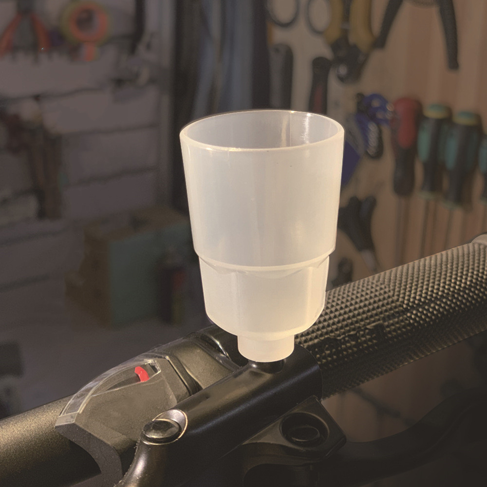 Lanfy Corong Rem Hidrolik Sepeda Gunung Bahan Plastik Warna Putih