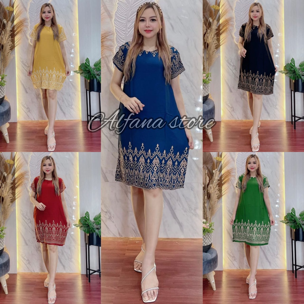 Daster Bali Songket kain rayon adem