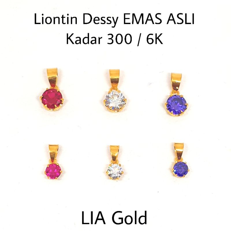 Liontin Dessy EMAS Asli Kadar 300 / 6k ( TOKO MAS LIA BEKASI )