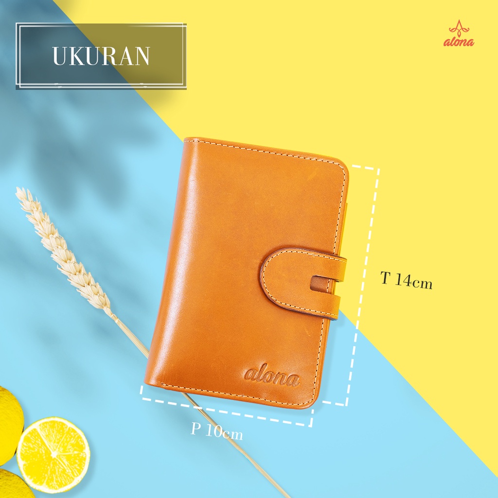 Dompet Kulit Wanita Lipat Wallet Kartu Kulit Sapi Asli Fashion Wanita Cewek Premium Original Branded