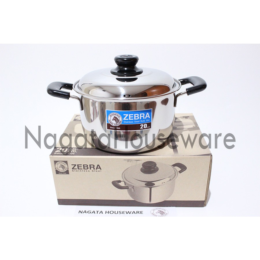 Panci Saus Stainless / Panci Masak / Panci Zebra / Panci Sop Sup Kuah / Soup Pot / Sauce Pot Zebra W