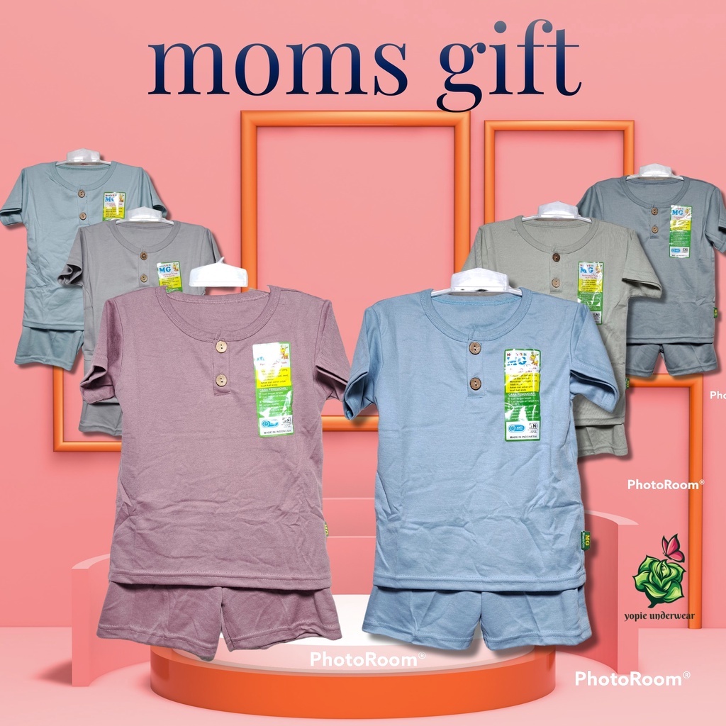 stelan anak-anak pendek moms gift polos