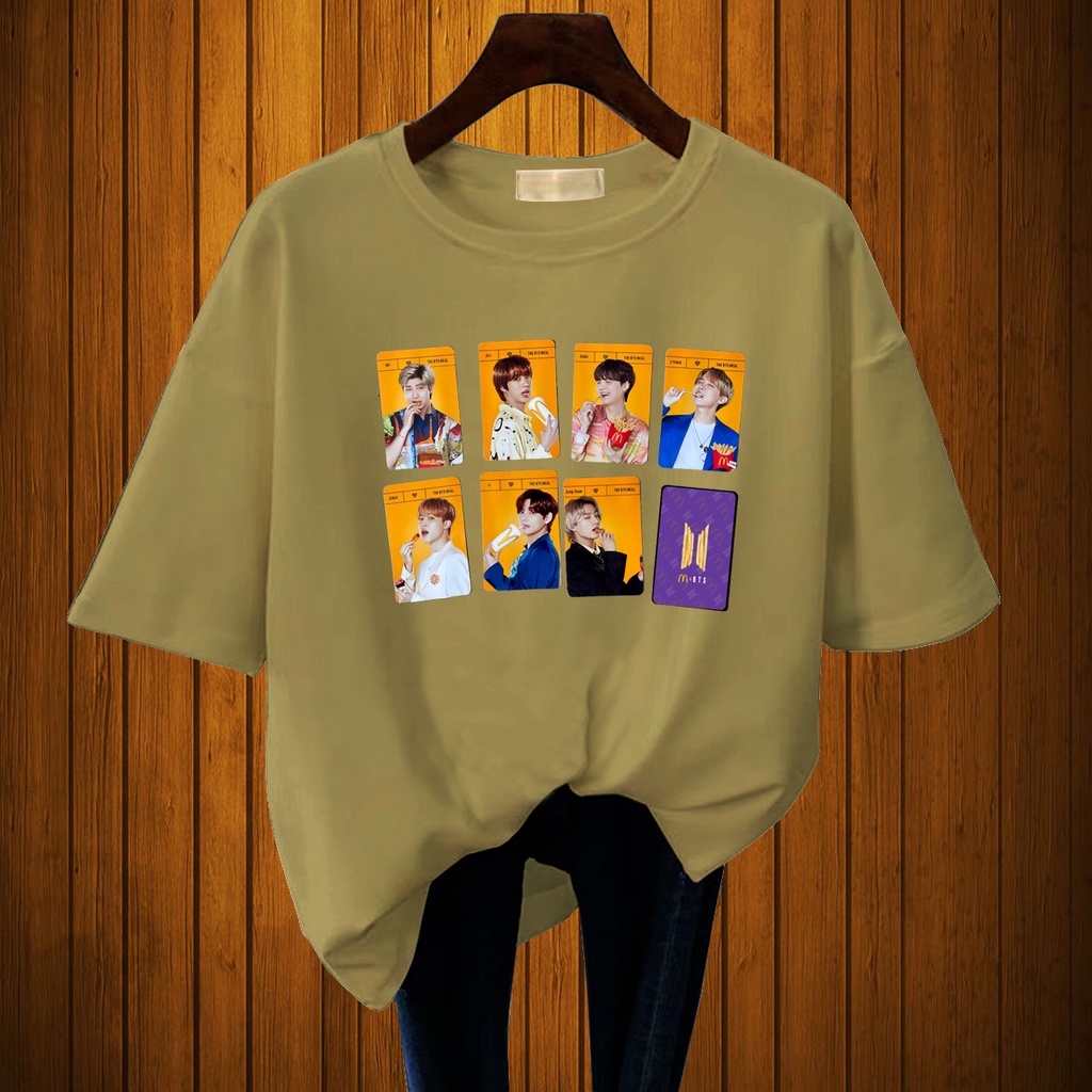 CALVIERO SHOP - BAJU KAOS ATASAN WANITA PRINTPOSTCARD YELLOW