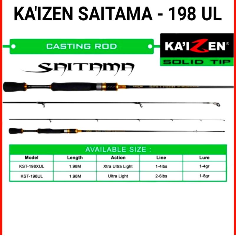 Joran UL Kaizen Saitama dan Kurosaki 198UL 2-6lb