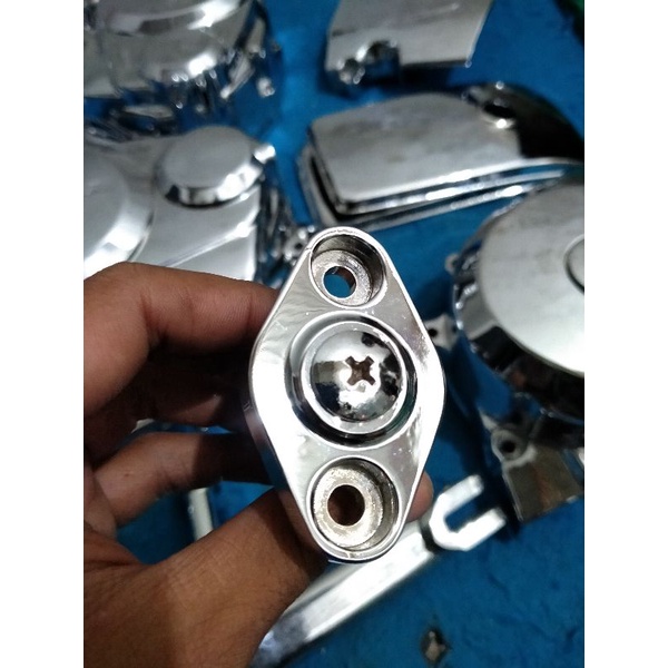 TENSIONER SETELAN KAMPRAT TIGER MEGAPRO ORI COPOTAN MOTOR SUDAH CRHOME