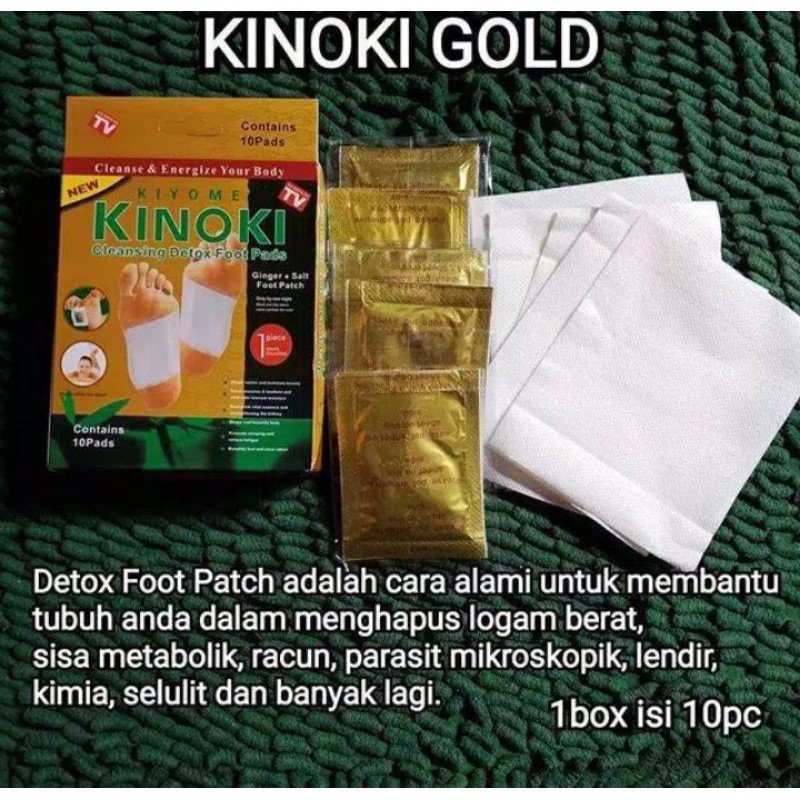 bisa cod kiyome kinoki gold ginger salt aroma herbal detox kaki 1 pcs