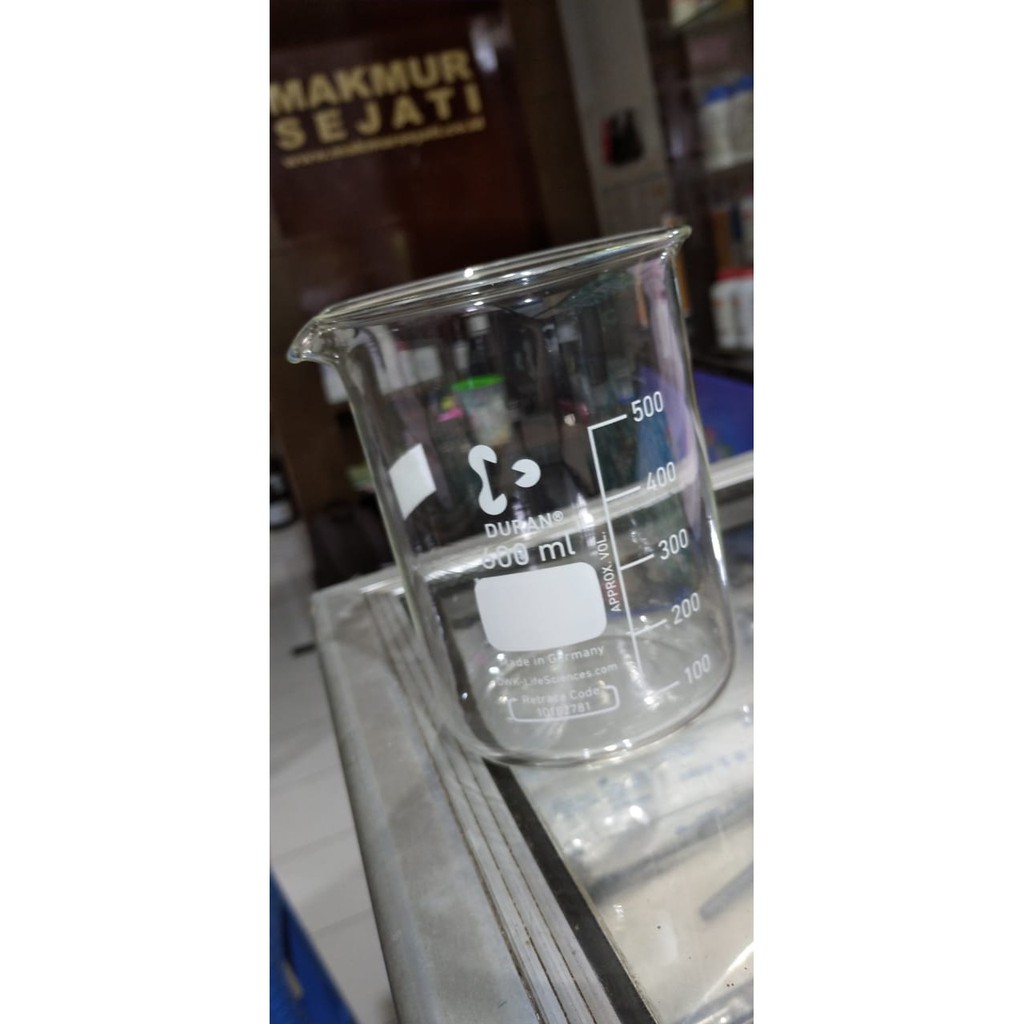BEAKER GLASS 400ml, Low Form - DURAN